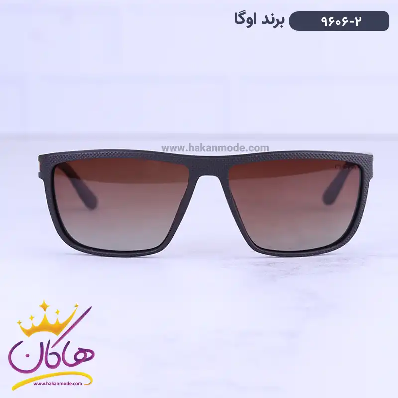 oga-sunglasses-code-9606.21.webp عینک آفتابی مردانه اوگا قهوه ای 9606/2 - Image 1