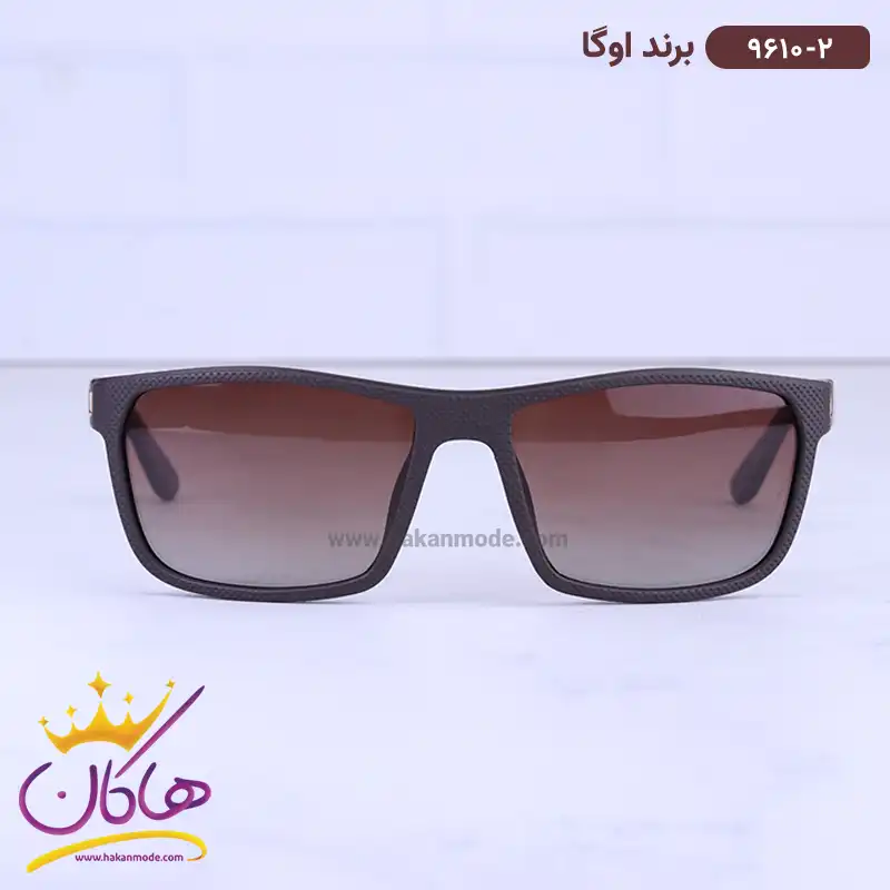 oga-sunglasses-code-9610.21.webp عینک آفتابی مردانه اوگا قهوه ای 9610/2 - Image 1