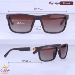 عینک آفتابی مردانه اوگا قهوه ای 9610/2 - Image 2