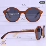 عینک اورجینال اومگا گرد چوبی کد OM141 - Image 2