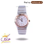 ساعت امگا زنانه فلزی نقره ای رزگلد 88988005/3