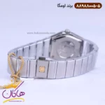 ساعت امگا زنانه فلزی نقره ای صفحه آبی 88988005/5 - Image 2