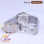 ساعت امگا زنانه فلزی نقره ای صفحه آبی 88988005/5 - Image 3