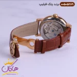ساعت اتوماتیک پتک فیلیپ رزگلد بند چرم | کد P00505289 - Image 3