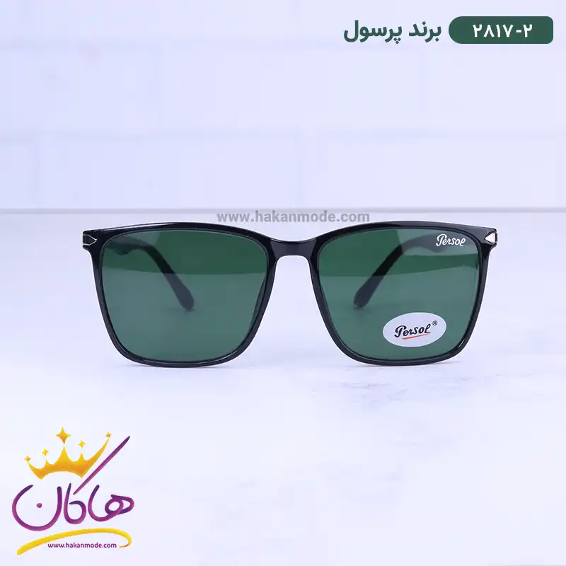 persol-sunglasses-code-2817.21.webp عینک آفتابی پرسول مردانه شیشه سبز 2817/2 - Image 1