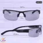 عینک اسپرت پلیس مردانه مدل 8080 آلومینیومی طوسی - Image 2