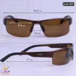 عینک پلیس الومینیوم اورجینال قهوه ای 8080 | police - Image 2