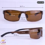 عینک آفتابی پلیس اورجینال قهوه ای مدل police | c3-8137/2 - Image 2