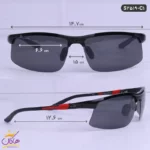 عینک پلیس الومینیوم اورجینال مشکی 2519 | police - Image 2