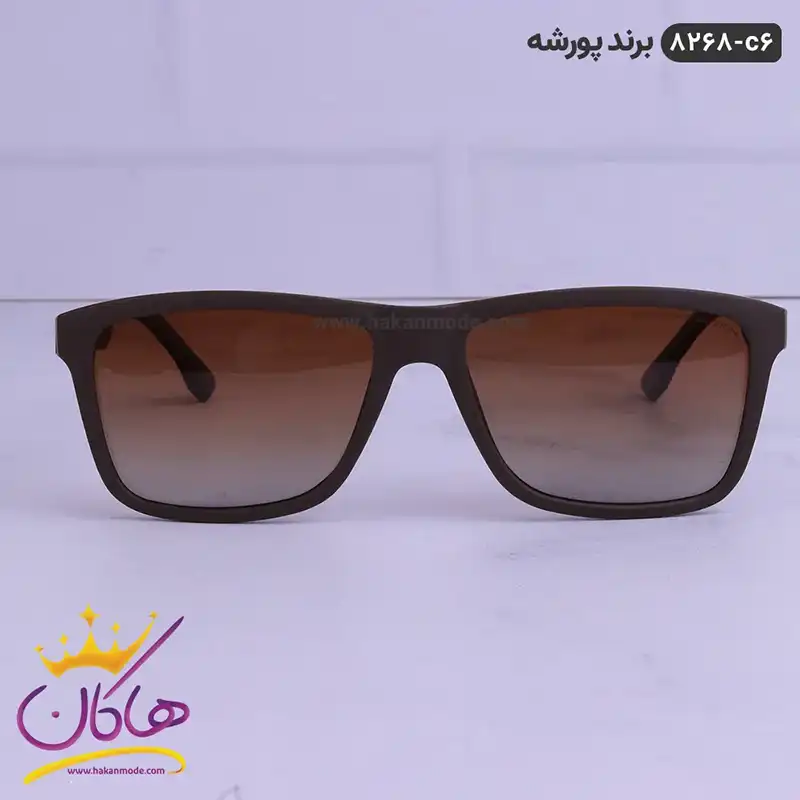 porsche-sunglasses-code-8268.64.webp عینک قهوه ای اورجینال پورشه مدل 8268 - Image 1