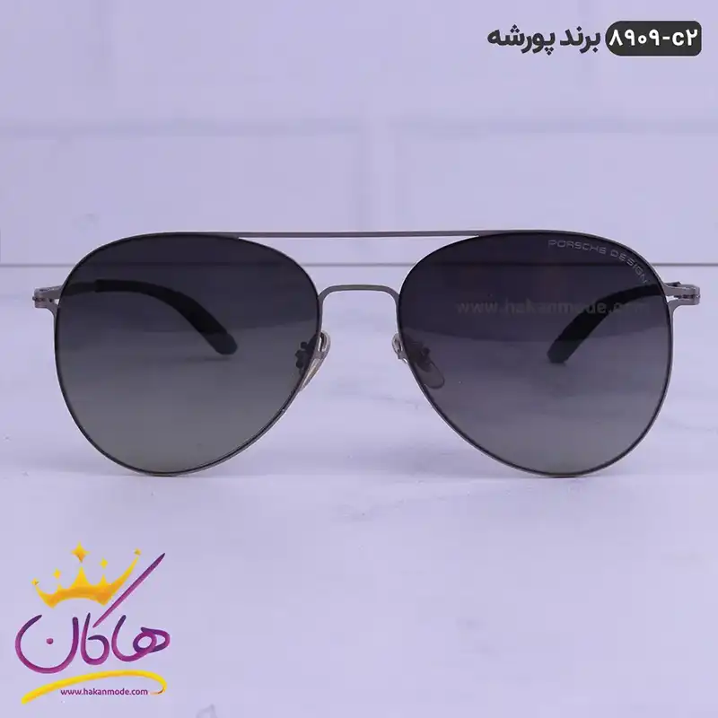 porsche-sunglasses-code-8909.21.webp عینک آفتابی طوسی مشکی پورشه اصل مدل 8909 - Image 1