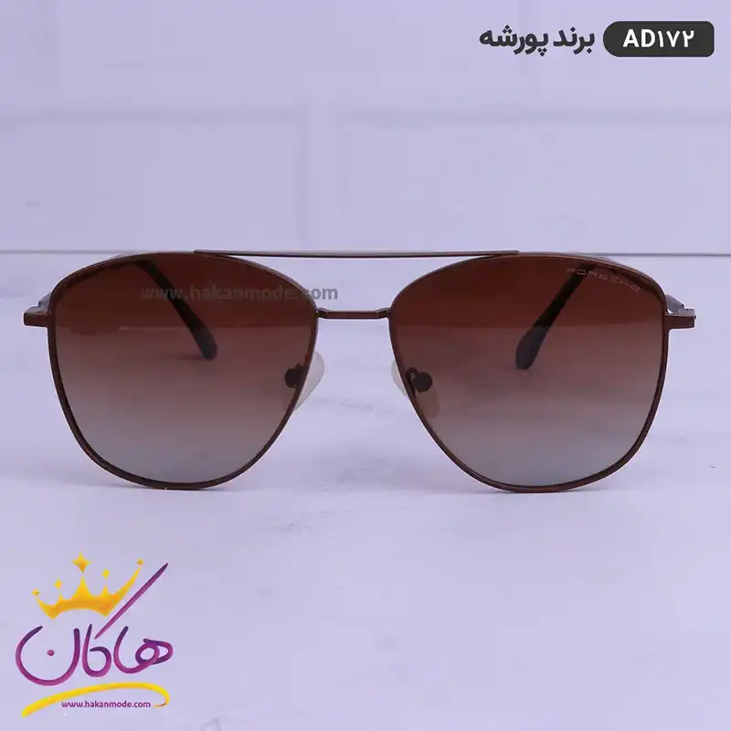 porsche-sunglasses-code-AD-172.11.webp عینک آفتابی پورشه اصل قهوه ای مدل AD172 - Image 1