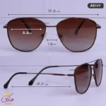 عینک آفتابی پورشه اصل قهوه ای مدل AD172 - Image 2