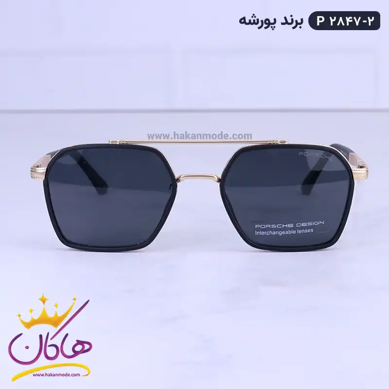 porsche-sunglasses-code-P-2847.21.webp عینک آفتابی پورشه مردانه طلایی P 2847/2 - Image 1