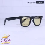 عینک ری بن زنانه مشکی شیشه زرد 2140/4 - Image 4