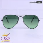 عینک آفتابی ری بن مردانه مدل 3025 خلبانی سبز | Rayban 