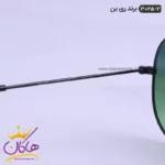 عینک آفتابی ری بن مردانه مدل 3025 خلبانی سبز | Rayban  - Image 7