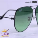 عینک آفتابی ری بن مردانه مدل 3025 خلبانی سبز | Rayban  - Image 4