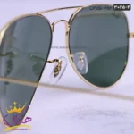 عینک آفتابی ری بن مردانه مدل 3025 طلایی سبز | Rayban  - Image 4