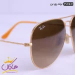 عینک آفتابی ری بن مردانه مدل 3025 قهوه ای طلایی | Rayban  - Image 4