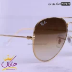 عینک آفتابی ری بن مردانه مدل 3025 طلایی | Rayban - Image 4