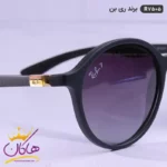 عینک ریبن مشکی شیشه گرد اورجینال 7505 - Image 4