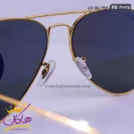 عینک آفتابی ری بن مردانه طلایی مدل RB3025 - Image 6