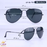 عینک آفتابی ری بن مردانه خلبانی مشکی RB3025/17 - Image 2