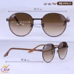 عینک آفتابی ری بن فلزی قهوه ای RB 3691/2 - Image 2