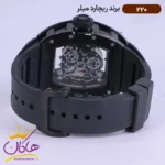 ساعت ریچارد میلر مردانه فلزی اتوماتیک تمام مشکی 220 - Image 5