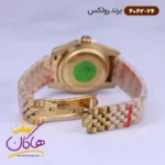 ساعت رولکس زنانه فلزی دیت جاست طلایی صفحه سبز 4042/24 - Image 2