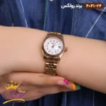 ساعت رولکس زنانه فلزی دیجاست رزگلد 4041/24 - Image 2