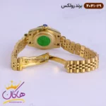 ساعت رولکس زنانه فلزی طلایی صفحه مشکی 4041/29 - Image 3