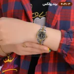 ساعت رولکس زنانه فلزی دیت جاست صفحه مشکی 4041/3 - Image 4