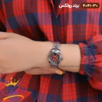 ساعت رولکس زنانه فلزی دیت جاست صفحه قرمز 4041/30 - Image 5