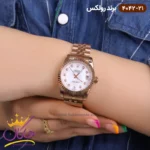 ساعت رولکس زنانه فلزی دیت جاست رزگلد 4042/21 - Image 2