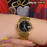 ساعت رولکس زنانه فلزی دیت جاست طلایی 4042/29 - Image 2