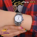 ساعت رولکس زنانه فلزی دیت جاست نقره‌ ای 4042/30 - Image 2