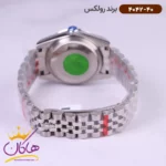 ساعت رولکس زنانه فلزی دیت جاست نقره ای صفحه سبز 4042/40 - Image 3