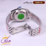 ساعت رولکس زنانه فلزی دیت جاست نقره ای صفحه سبز 4042/40 - Image 4