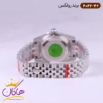 ساعت رولکس زنانه فلزی صفحه آبی گلدار 4042/42 - Image 3