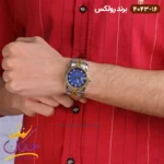 ساعت رولکس مردانه فلزی دیت جاست صفحه آبی 4043/16 - Image 4