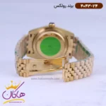 ساعت رولکس مردانه فلزی دیت جاست طلایی 4043/24 - Image 3