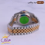 ساعت رولکس دیت جاست نقره ای صفحه مشکی 4043/9 - Image 5