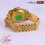 ساعت رولکس زنانه دیت جاست طلایی صفحه مشکی 4044/2 - Image 5