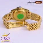 ساعت رولکس زنانه دیت جاست طلایی صفحه مشکی 4044/2 - Image 3