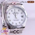 ساعت رولکس مردانه فلزی نقره ای صفحه سفید 4044/22 - Image 2