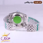 ساعت رولکس مردانه فلزی صفحه آبی گلدار 4044/24 - Image 4