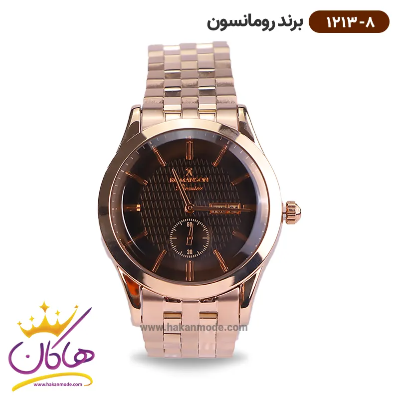 romanson-watch-code-1213.8-1.webp ساعت رومانسون مردانه فلزی 1213/8 - Image 1