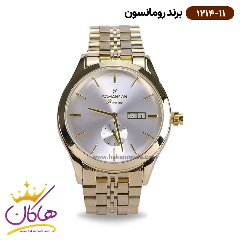 romanson-watch-code-1214.11-1.webp ساعت رومانسون مردانه بند فلزی 1214/11 - Image 1